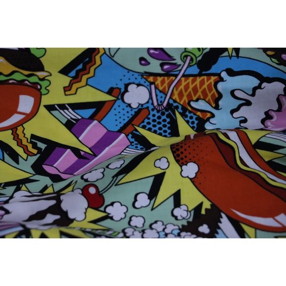 Toddler Girls 6 Custom Diner Popcorn Comic Book Pop Art Style Dress - Picture 5 of 5